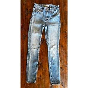 MADEWELL High Riser Skinny Blue Jeans